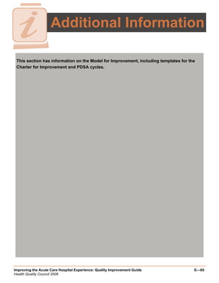 Quality Improvement Project Guide