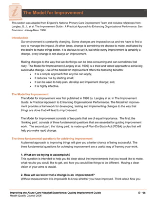 Quality Improvement Project Guide