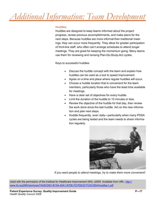 Quality Improvement Project Guide