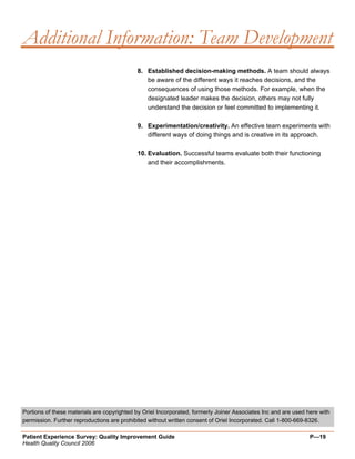 Quality Improvement Project Guide