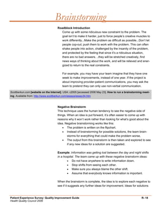 Quality Improvement Project Guide