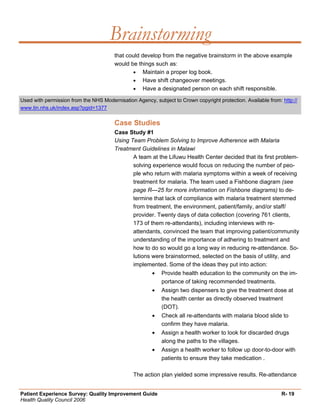 Quality Improvement Project Guide