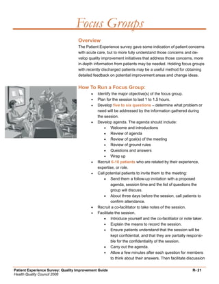 Quality Improvement Project Guide