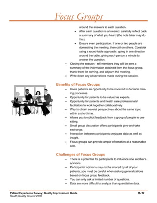 Quality Improvement Project Guide