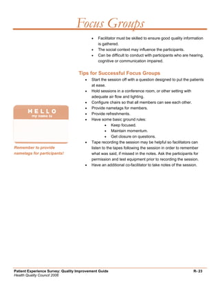 Quality Improvement Project Guide