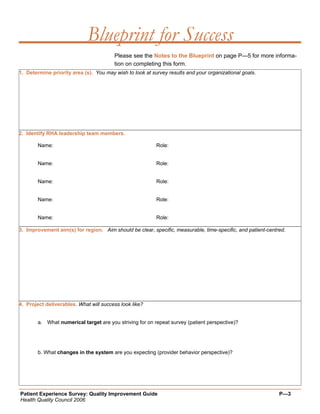 Quality Improvement Project Guide