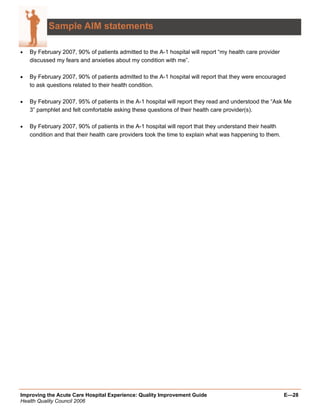 Quality Improvement Project Guide