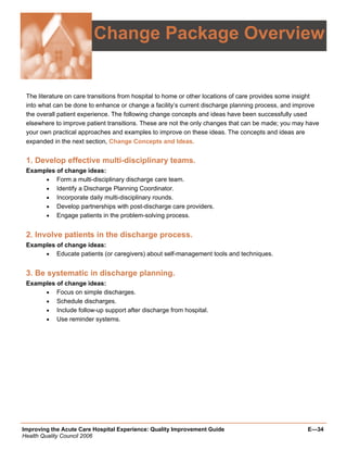 Quality Improvement Project Guide