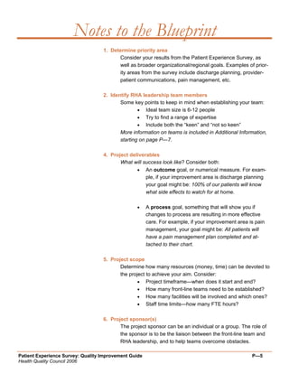 Quality Improvement Project Guide