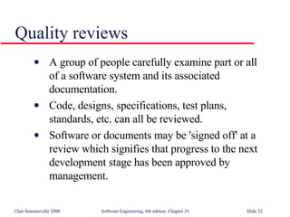 Quality Management in Software Engineering SE24 | PPT