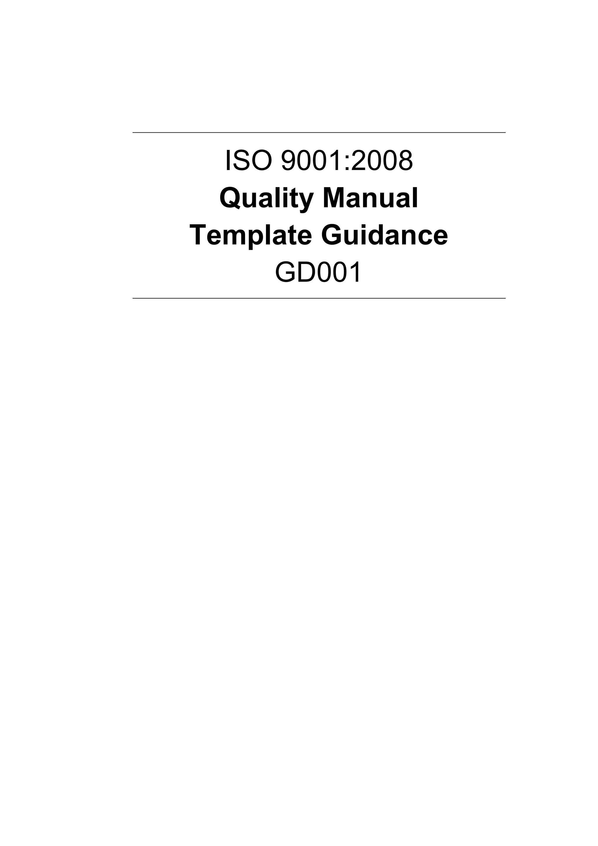 Quality manual-template-guidance-example | PDF