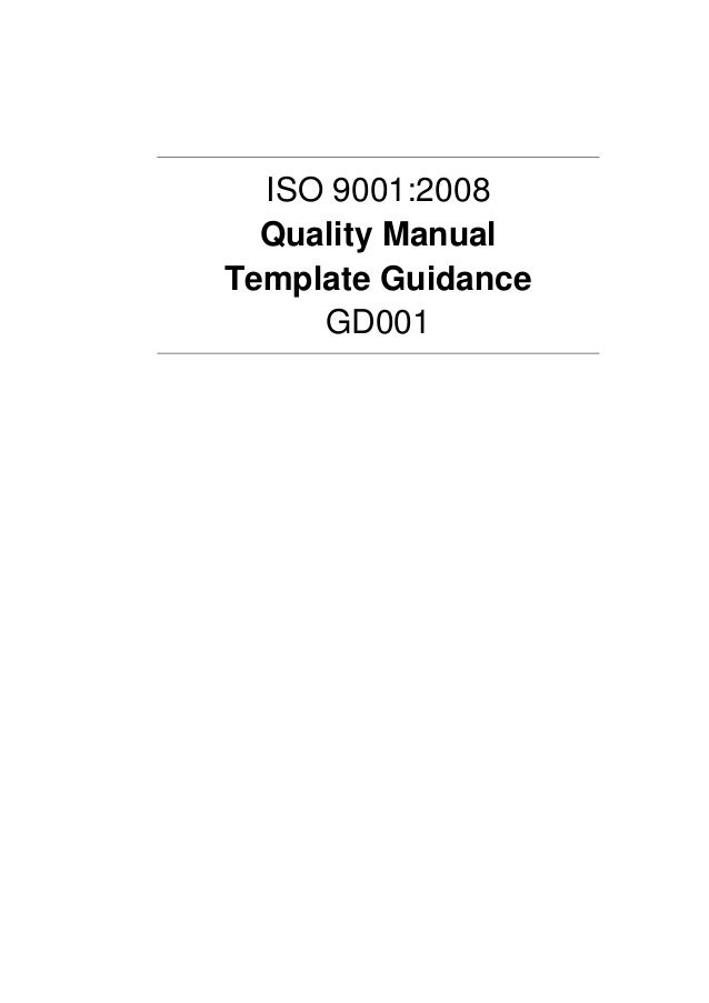 Quality Manual Template - ISO 9001 Help Iso quality manual template