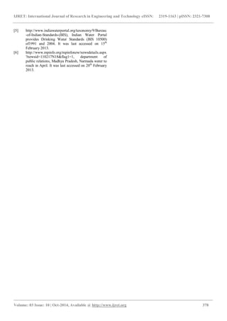 Quality analysis of drinking water in bhopal city | PDF