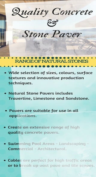 Quality Concrete & Natural Stone Paver