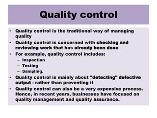 Quality Expectation Example Quality and customer_expectationsjg | PPTX
