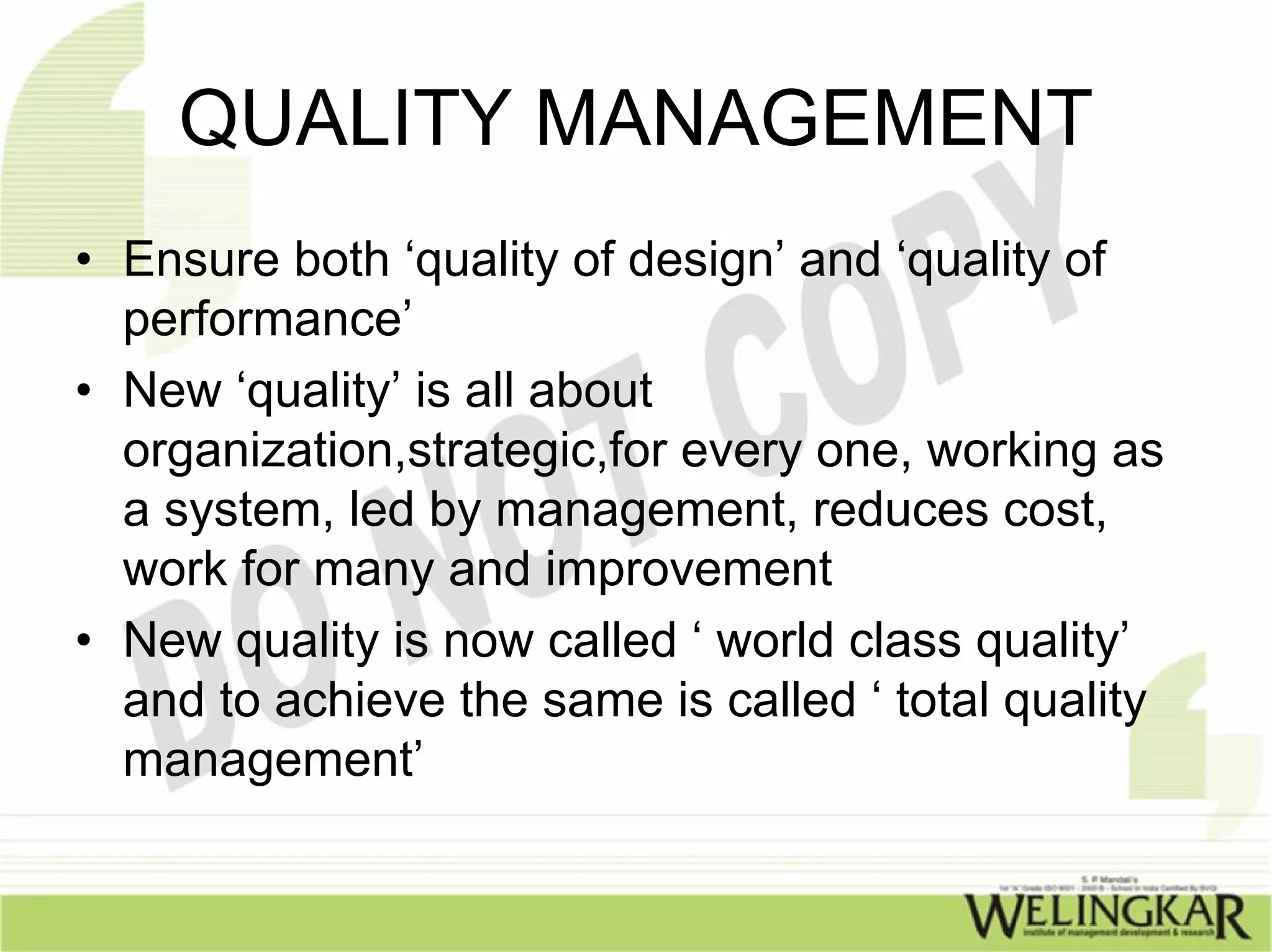 Quality and Global Competitiveness PPT