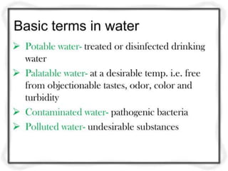 unit- 1     Quality and Quantity Standards for Drinking Water.pptx