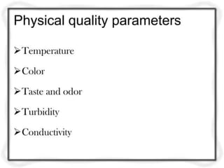 unit- 1     Quality and Quantity Standards for Drinking Water.pptx