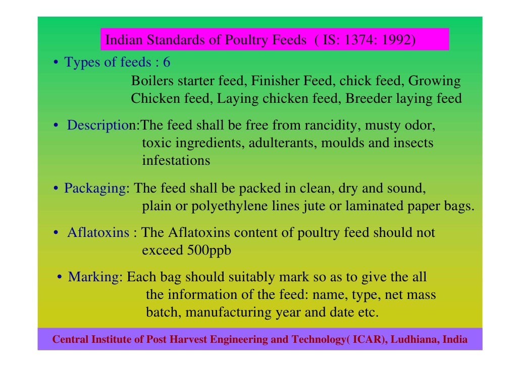 Quality and safety of animal feed in india