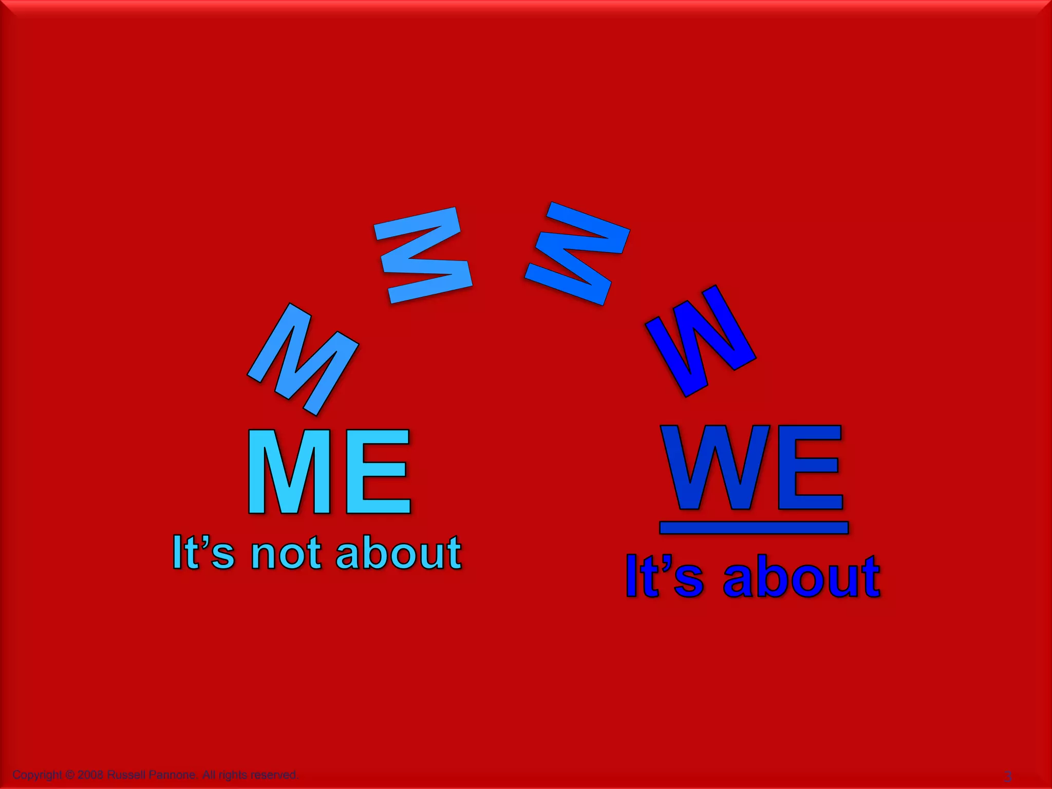 Copyright © 2008 Russell Pannone. All rights reserved.   3
 