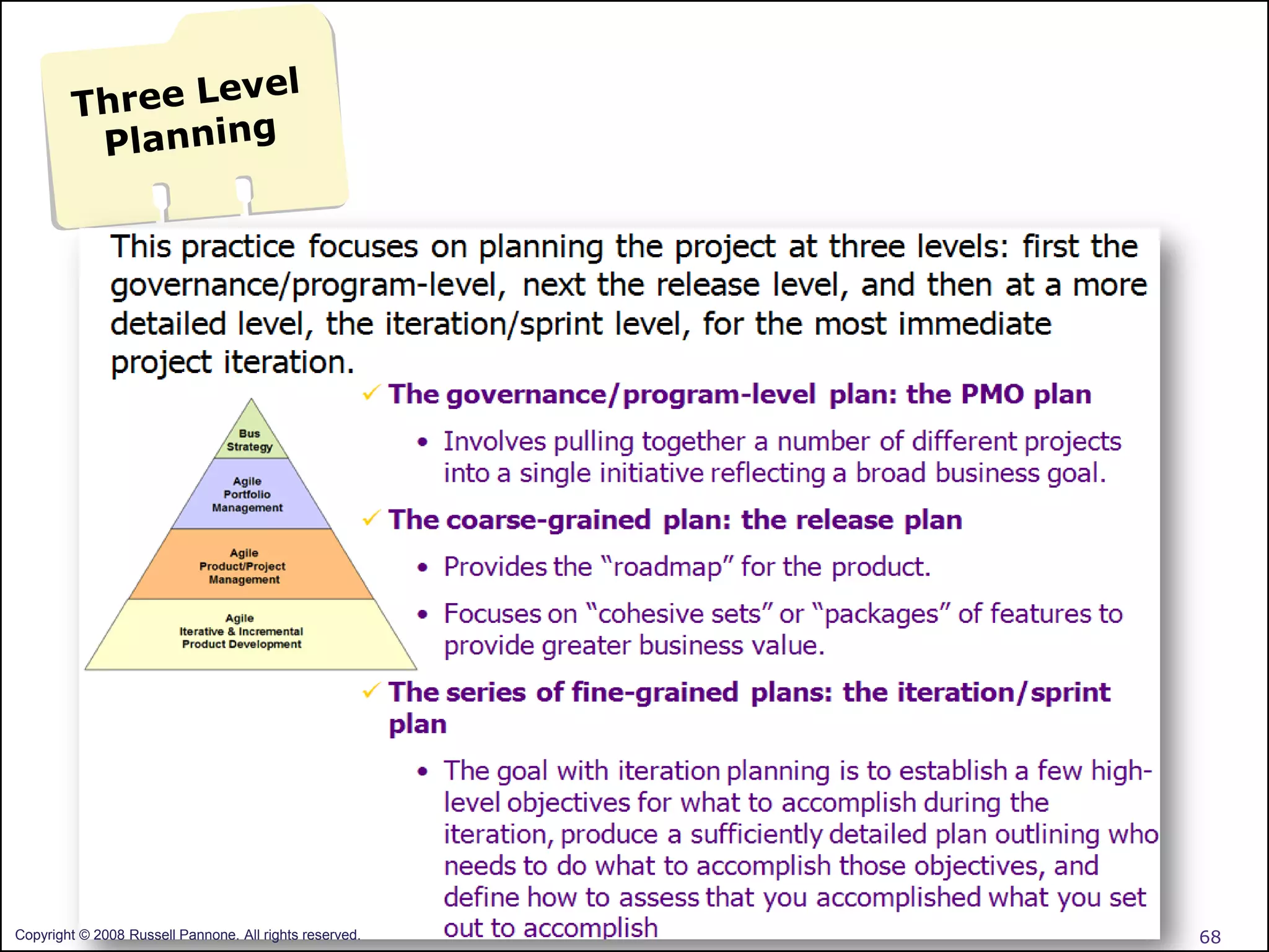Copyright © 2008 Russell Pannone. All rights reserved.   68
 