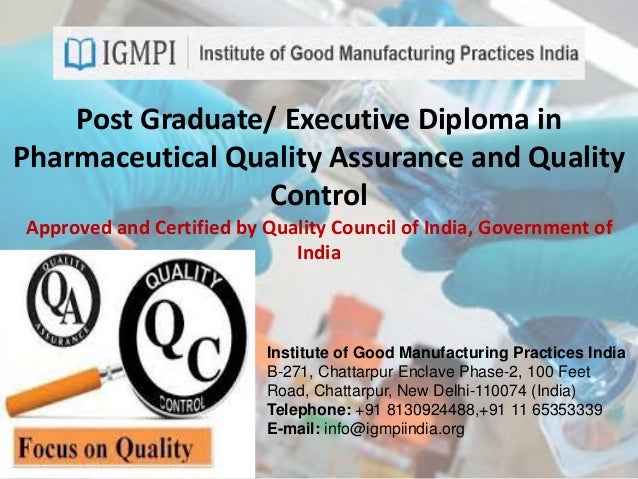 phd topics in pharmaceutical quality assurance