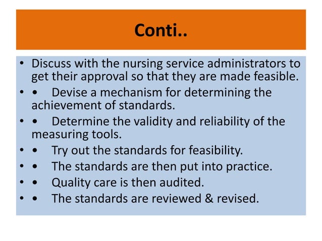 Quality assurance in nursing management | PPTX | Healthcare Industry ...