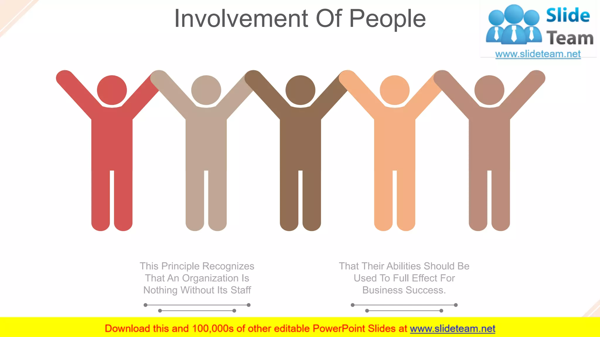 Involvement Of People
12
This Principle Recognizes
That An Organization Is
Nothing Without Its Staff
That Their Abilities Should Be
Used To Full Effect For
Business Success.
 