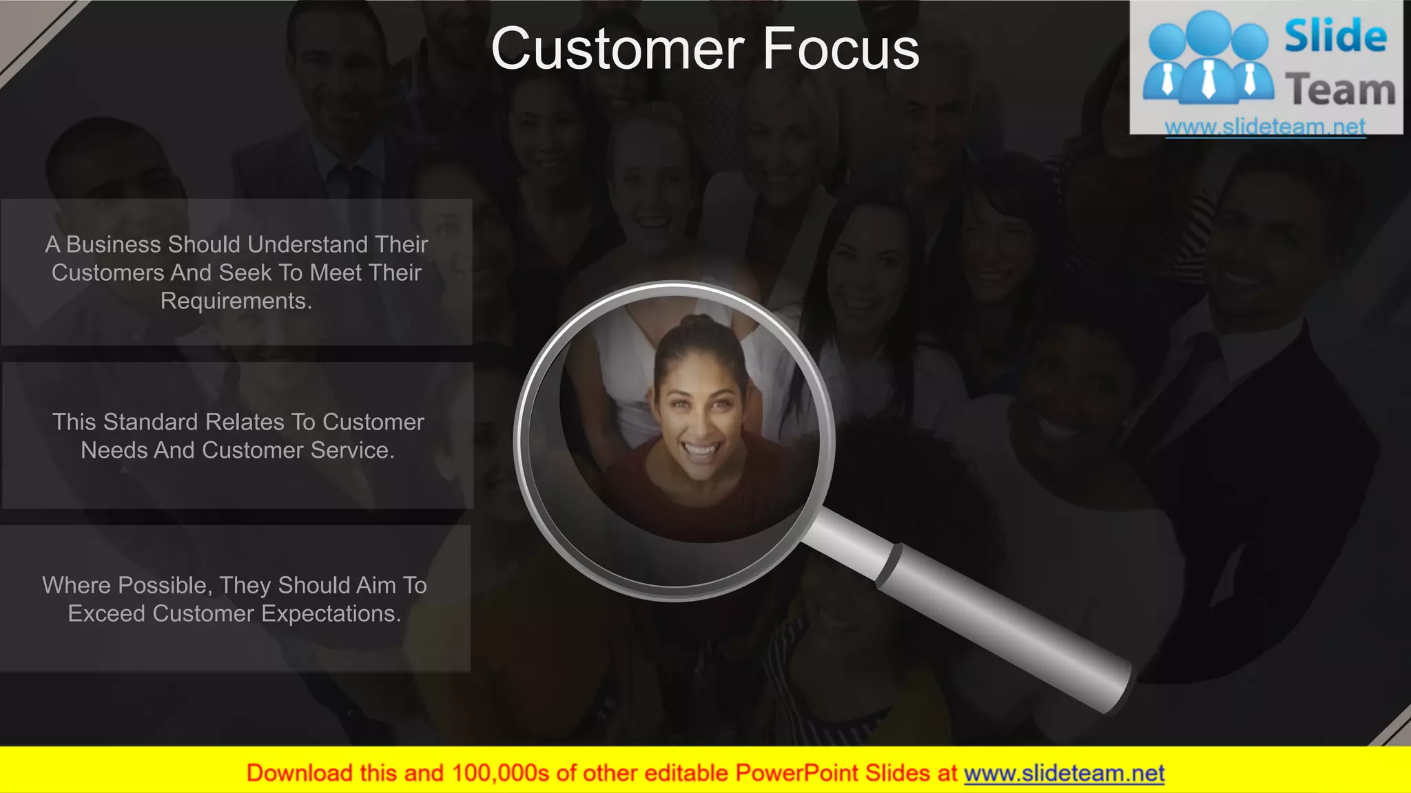 This Standard Relates To Customer
Needs And Customer Service.
A Business Should Understand Their
Customers And Seek To Meet Their
Requirements.
Where Possible, They Should Aim To
Exceed Customer Expectations.
Customer Focus
8
 