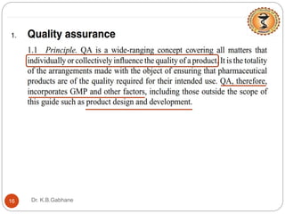 Quality assurance and quality management concepts | PPTX