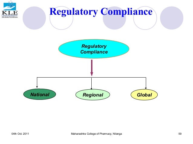Quality assurance and regulatory compliance for pharmaceutical product