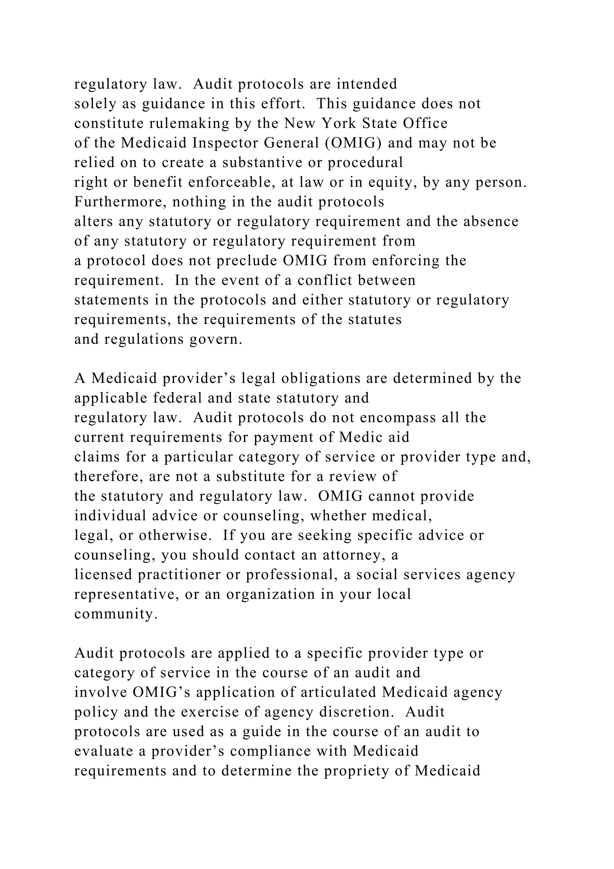 QUALITY ASSURANCE AUDITOPWDD Internal Audit CriteriaNAME OF .docx