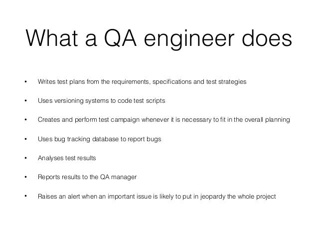 quality control engineer job description