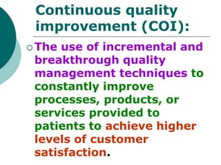 QUALITY ASSURANCE IN HEALTH CARE.ppt