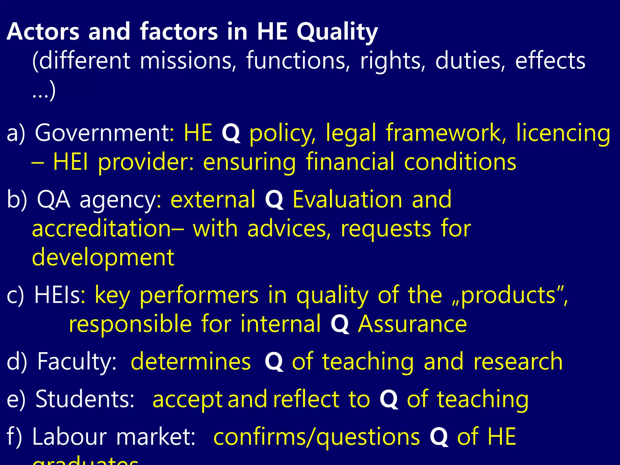 Quality Assurance in Higher Education | PPT