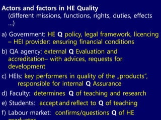 Quality Assurance in Higher Education | PPT