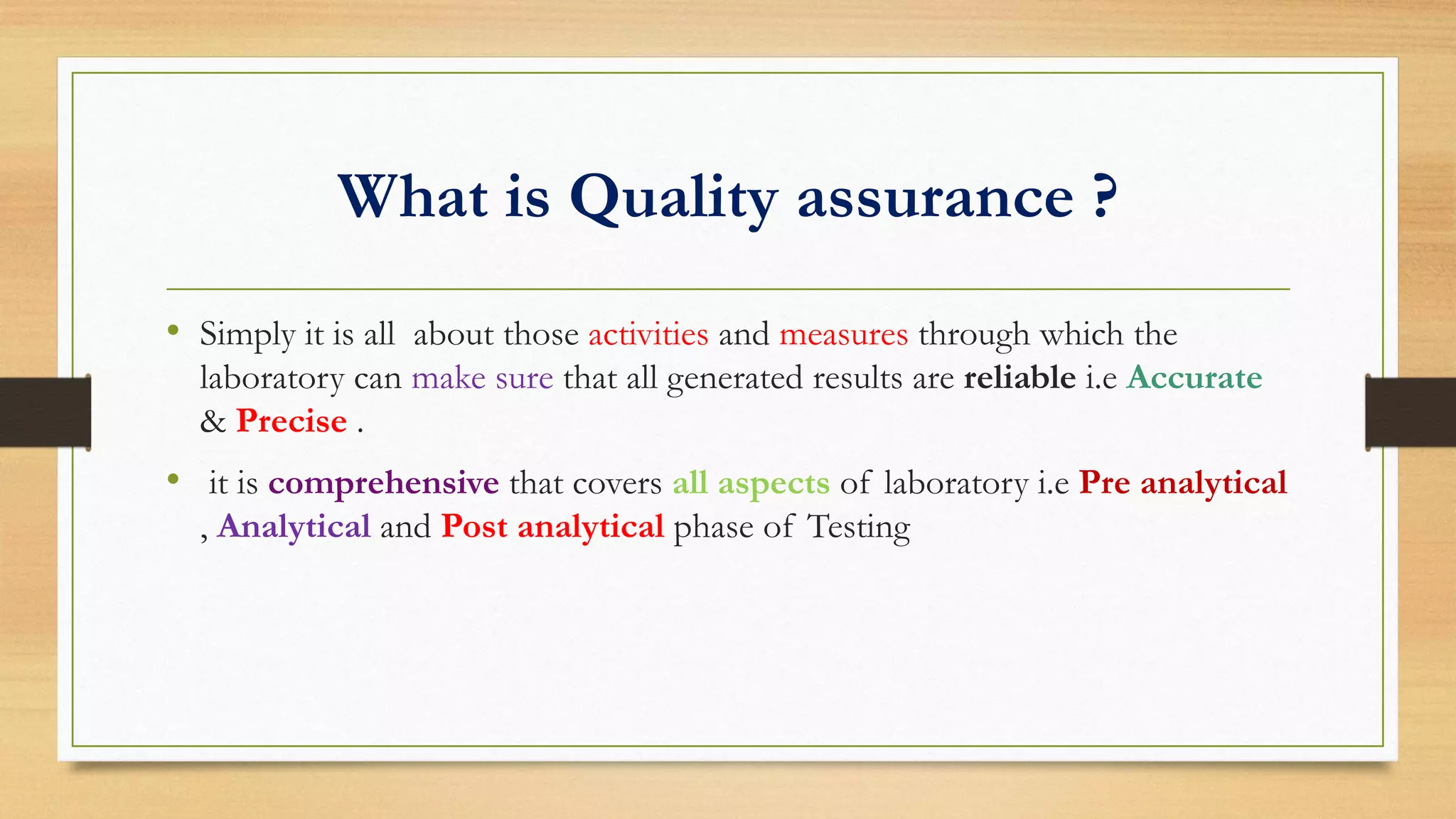 Quality Assurance in Hematology laboratory | PDF
