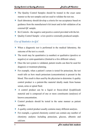 Quality assurance in medical laboratory | PDF