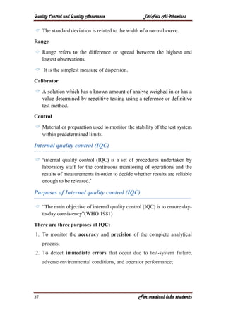 Quality assurance in medical laboratory | PDF