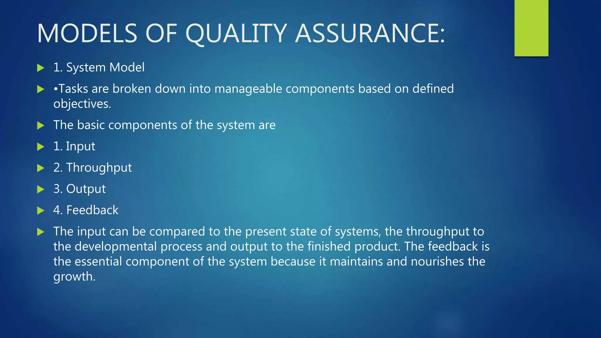 Quality assurance in nursing | PPTX