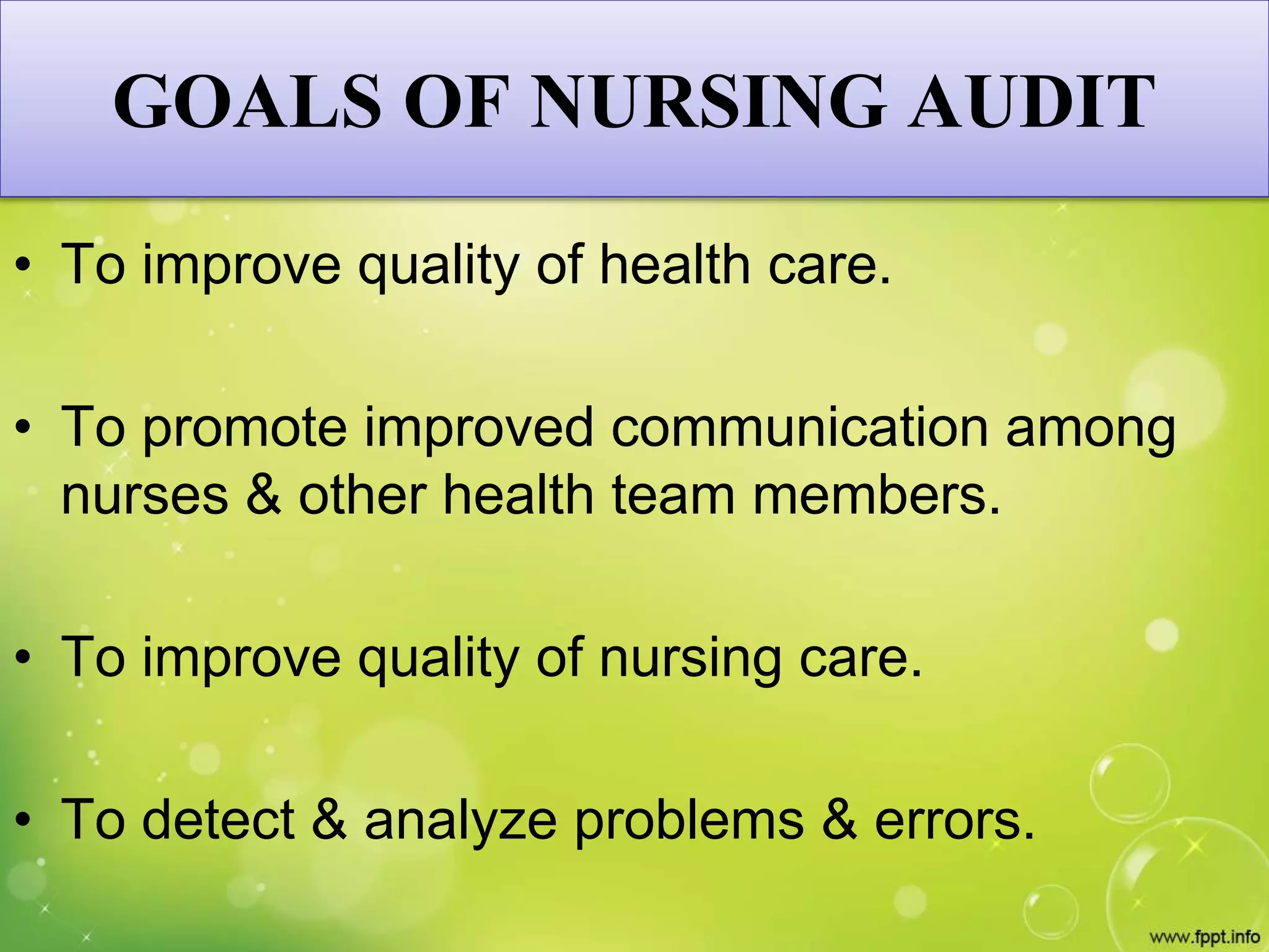 Quality assurance in nursing | PPTX