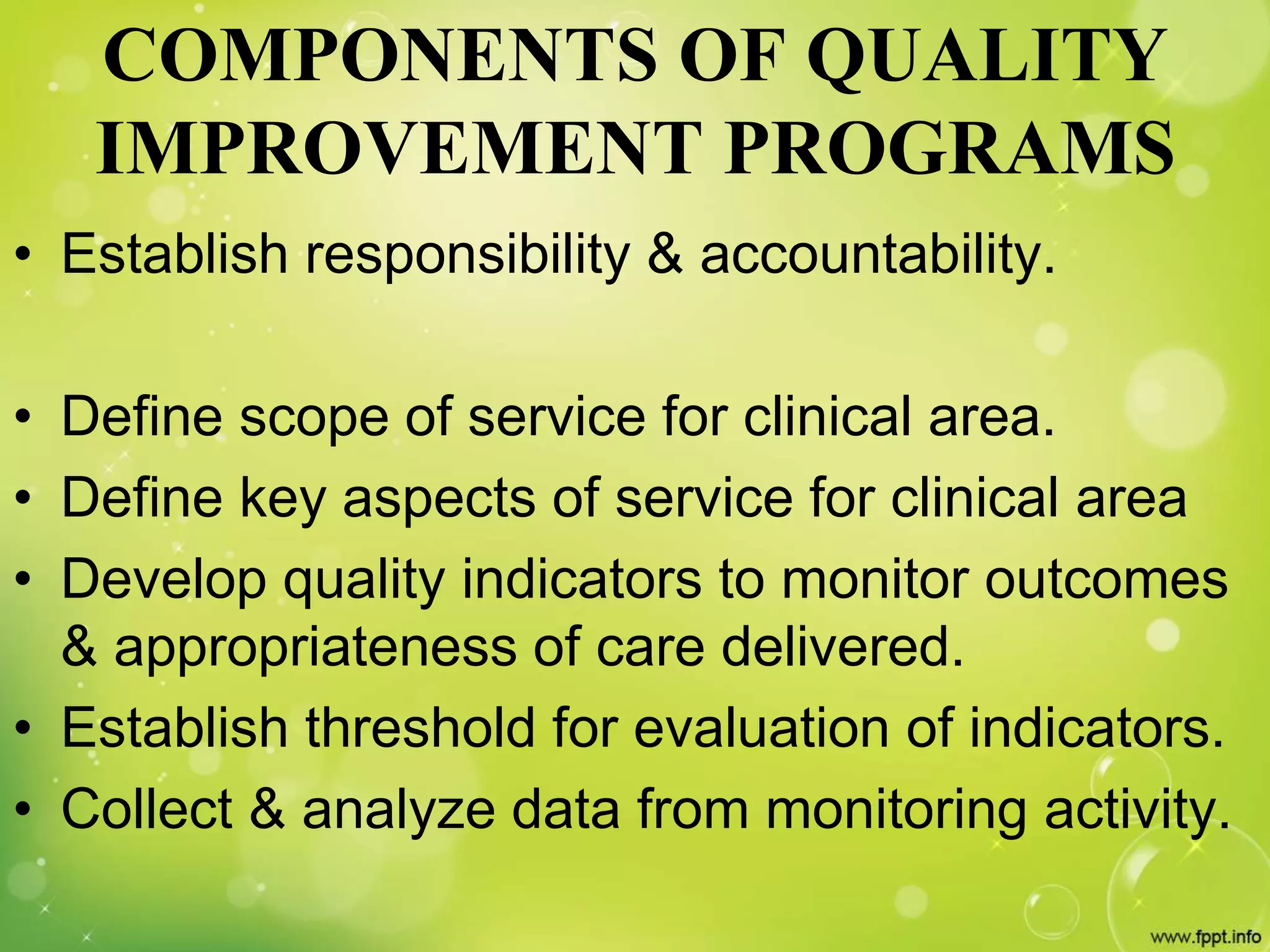 Quality assurance in nursing | PPTX