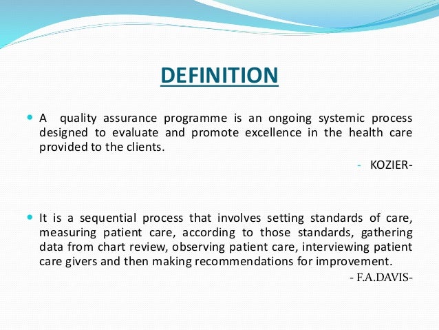 definition quality health care
