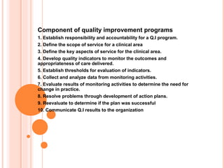 quality assurance in nursing. nursing management | PPTX