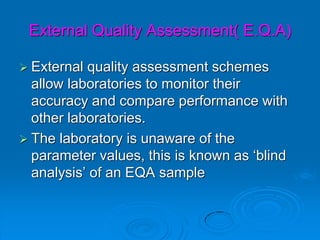 Quality assurance in relation to medical laboratory accreditation | PDF