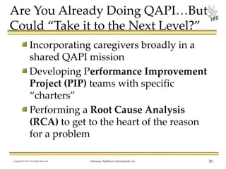 Quality Assurance Performance Improvement: 12 Steps to Excellence! | PPTX