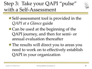 Qapi Quiz Quality Assurance Performance Improvement: 12 Steps to Excellence! | PPTX