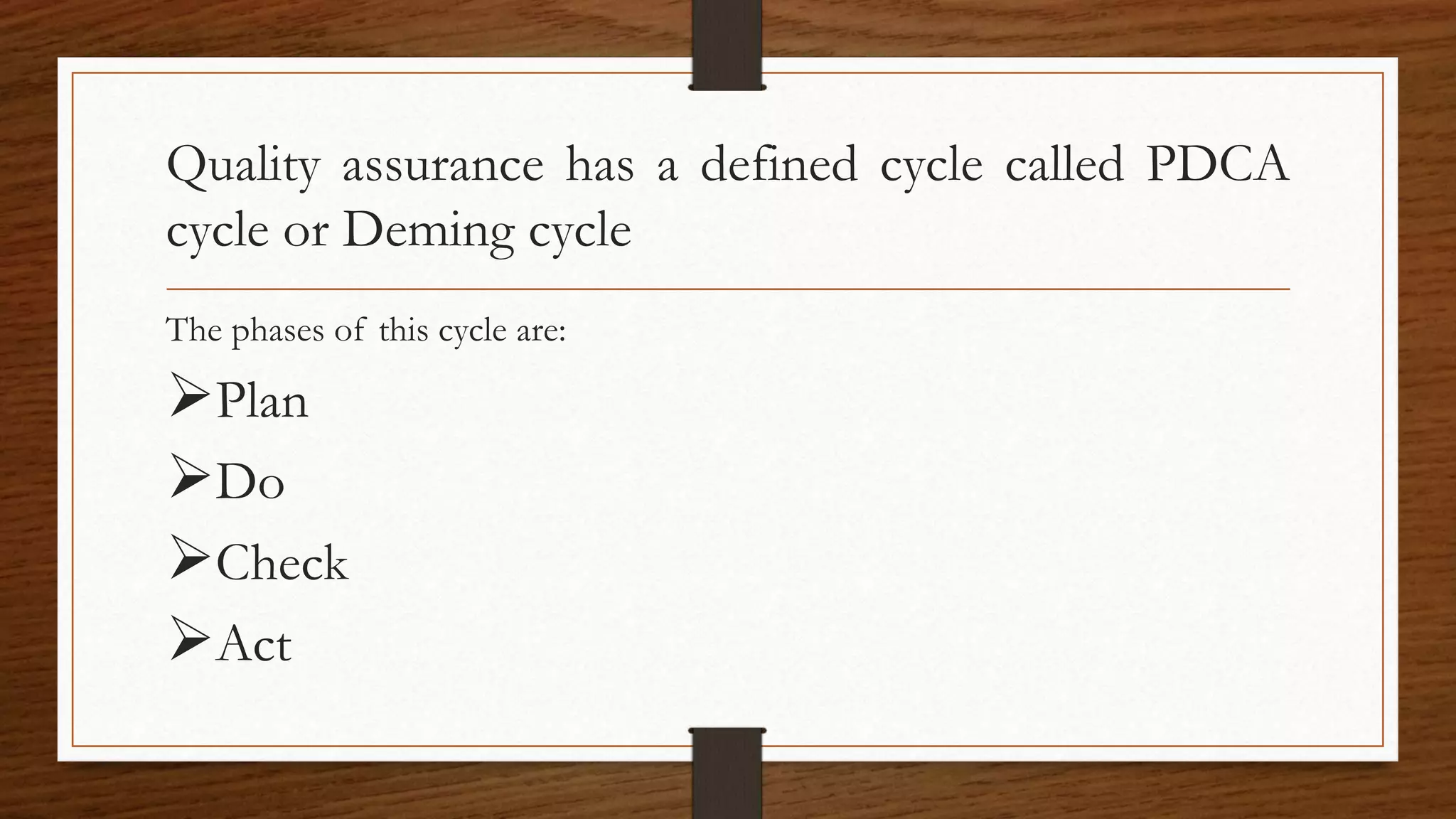 Quality Assurance | PPTX