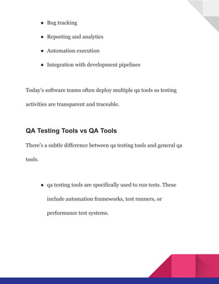 Quality Assurance (QA) Testing to Improve User Experience and ...