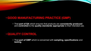 Quality assurance report | PPTX